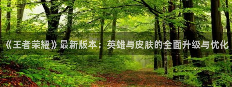 奇亿娱乐4主管：《王者荣耀》最新版本：英雄与皮肤的全面升级与